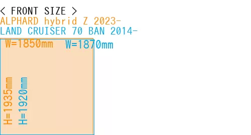 #ALPHARD hybrid Z 2023- + LAND CRUISER 70 BAN 2014-
